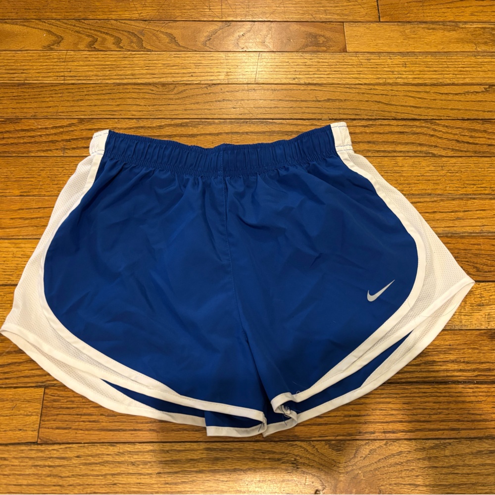 Nike Blue and White Athletic Shorts